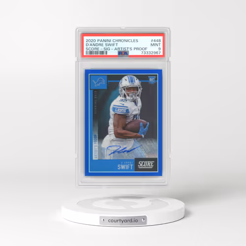 2020 Panini Chronicles Score #448 D'Andre Swift - Signature-Artist's Proof (PSA 9 MINT)