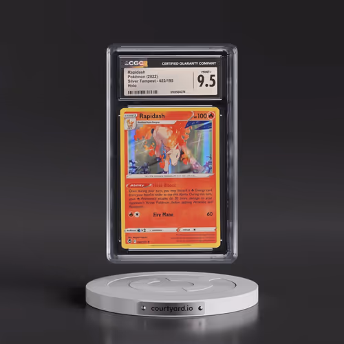 2022 Silver Tempest #022/195 Rapidash - Holo (CGC 9.5 MINT+)