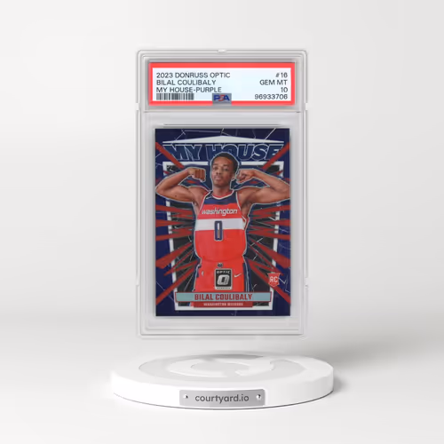 2023 Panini Donruss Optic My House #16 Bilal Coulibaly - Purple (PSA 10 GEM MINT)
