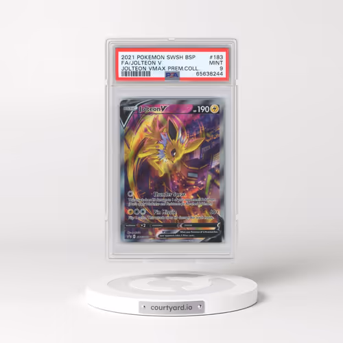 2021 Pokémon Swsh Black Star Promo #183 Jolteon V - Holo Full Art Jolteon Vmax Premium Collection (P