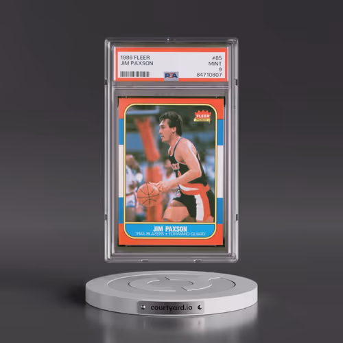 1986 Fleer #85 Jim Paxson (PSA 9 MINT)