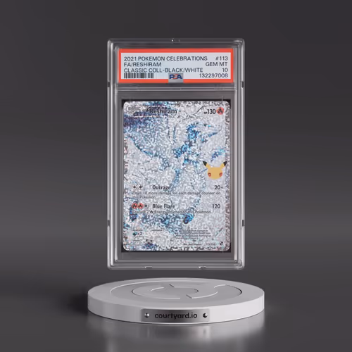 2021 Pokémon Celebrations Classic Collection #113 Reshiram - Full Art (PSA 10 GEM MINT)