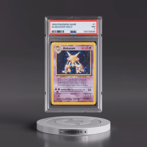 1999 Pokémon Game #1 Alakazam - Holo (PSA 7 NM)