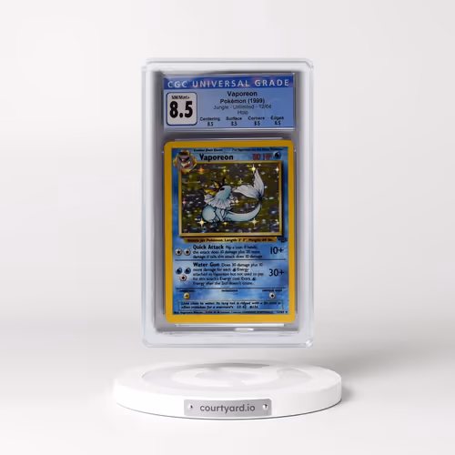 1999 Jungle #12/64 Vaporeon - Holo (CGC 8.5 NM-MT+)