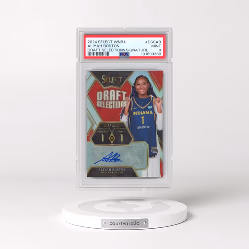 2024 Panini Select WNBA Draft Selections Signatures #DSSAB Aliyah Boston (PSA 9 MINT)