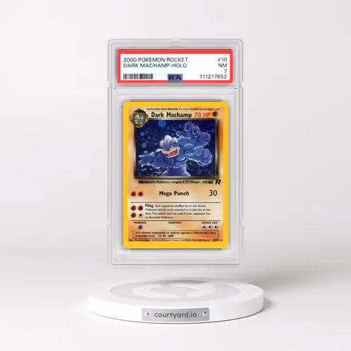 2000 Pokémon Rocket #10 Dark Machamp - Holo (PSA 7 NM)