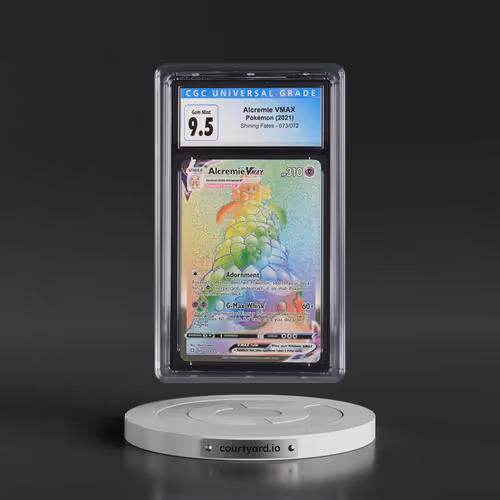 2021 Shining Fates #073/072 Alcremie VMAX - Rainbow Rare Holo (CGC 10 GEM MINT)