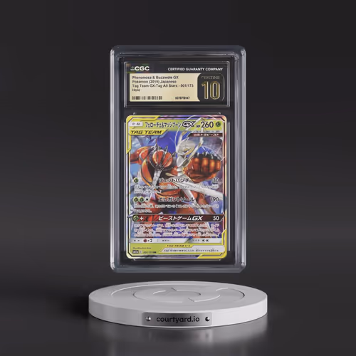 2019 Tag Team GX: Tag All Stars #001/173 Pheromosa & Buzzwole GX - Holo (CGC 10 PRISTINE)