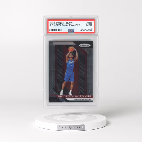 2018 Panini Prizm #184 Shai Gilgeous-Alexander (PSA 9 MINT)