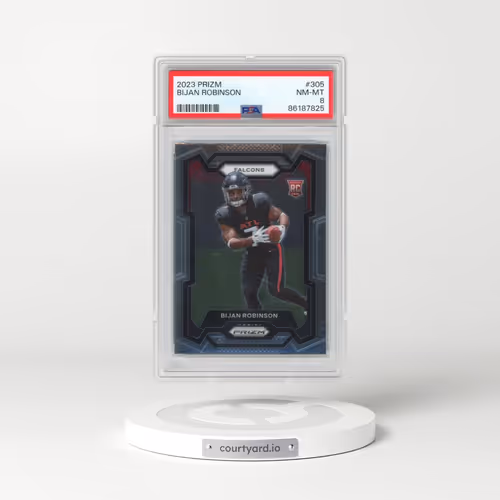 2023 Panini Prizm #305 Bijan Robinson (PSA 8 NM-MT)
