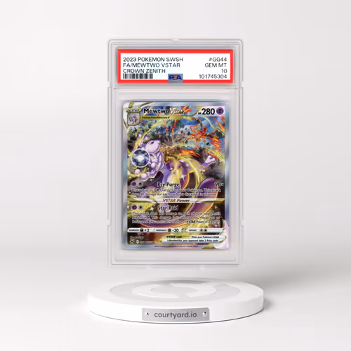 2023 Pokémon Sword and Shield Crown Zenith #GG44 Mewtwo Vstar - Full Art (PSA 10 GEM MINT)