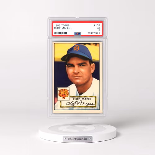 1952 Topps #103 Cliff Mapes (PSA 5 EX)