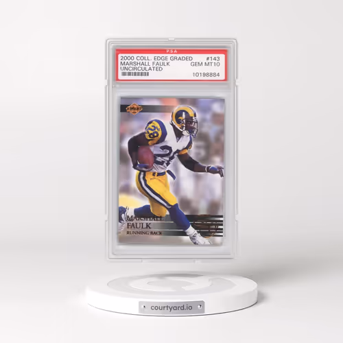 2000 Collector's Edge Graded #143 Marshall Faulk - Uncirculated (PSA 10 GEM MINT)