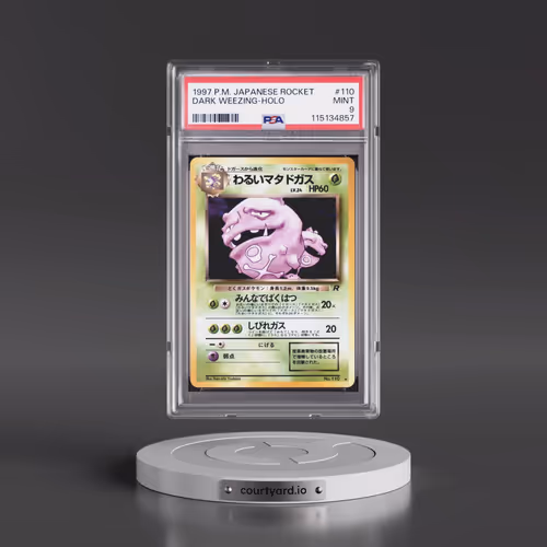 1997 Pokémon Rocket #110 Dark Weezing - Holo (PSA 9 MINT)