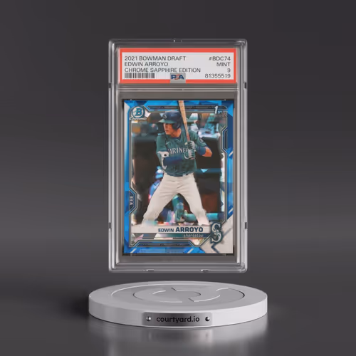 2021 Bowman Draft Chrome Sapphire Edition #BDC74 Edwin Arroyo (PSA 9 MINT)