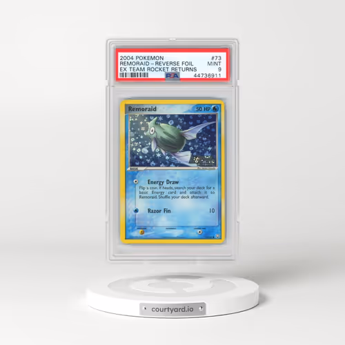 2004 Pokémon EX Team Rocket Returns #73 Remoraid - Reverse Foil (PSA 9 MINT)