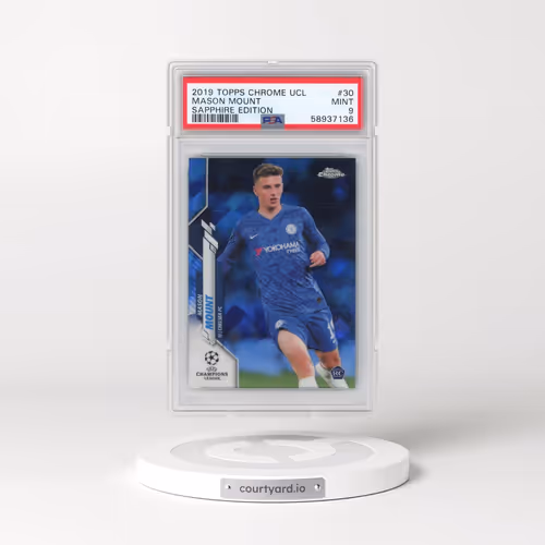 2019 Topps Chrome UEFA Champions League Sapphire Edition #30 Mason Mount (PSA 9 MINT)