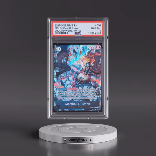2025 One Piece English Version 2nd Anniversary Set #093 Marshall D. Teach (PSA 10 GEM MINT)