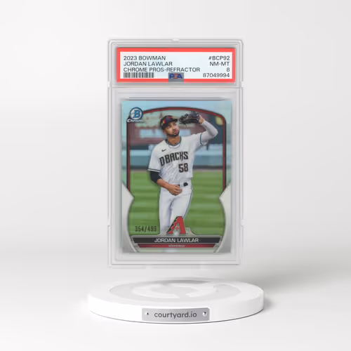 2023 Bowman Chrome Prospects #BCP92 Jordan Lawlar - Refractor (PSA 8 NM-MT)