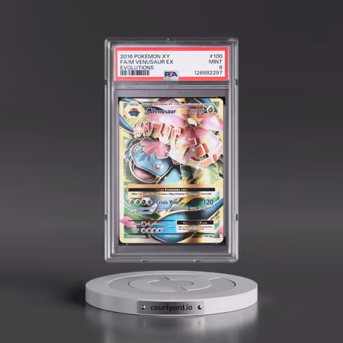 2016 Pokémon XY Evolutions #100 M Venusaur EX - Holo Full Art (PSA 9 MINT)