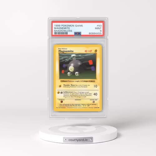 1999 Pokémon Game #53 Magnemite - Shadowless (PSA 9 MINT)