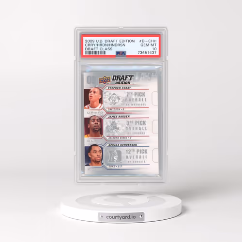 2009 Upper Deck Draft Edition Draft Class #D-CHH Gerald Henderson/James Harden/Stephen Curry (PSA 10