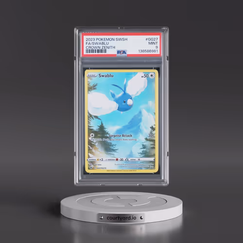 2023 Pokémon Sword and Shield Crown Zenith #GG27 Swablu - Full Art (PSA 9 MINT)