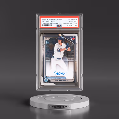 2024 Bowman Draft Chrome Prospect Autographs #CPANMI Nick Mitchell (PSA 10 GEM MINT)