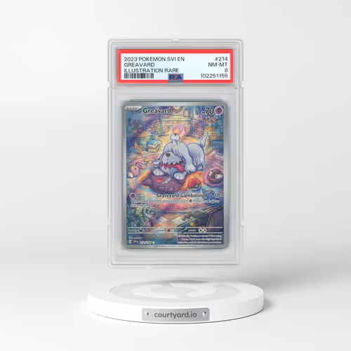2023 Pokémon Svi EN-Scarlet & Violet #214 Greavard - Illustration Rare (PSA 8 NM-MT)