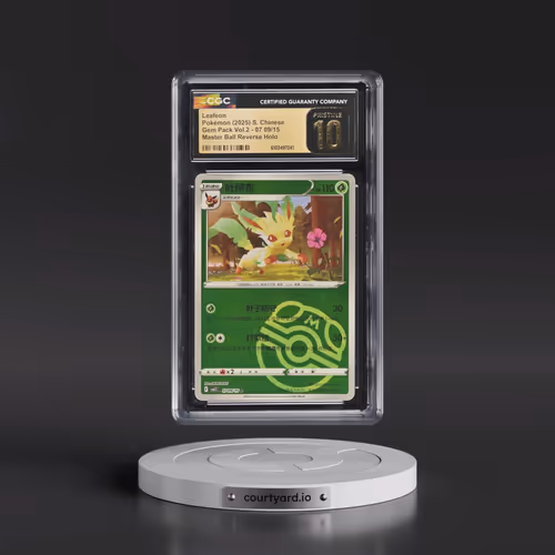 2025 Gem Pack Volume 2 - CBB2C - Simplified #07 09/15 Leafeon - Reverse Holo Master Ball (CGC 10 PRI