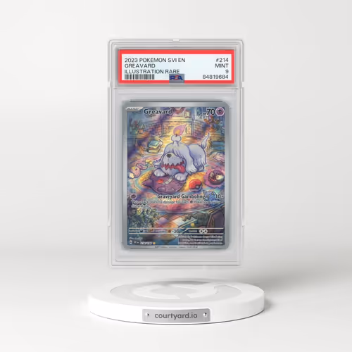 2023 Pokémon Svi EN-Scarlet & Violet #214 Greavard - Illustration Rare (PSA 9 MINT)