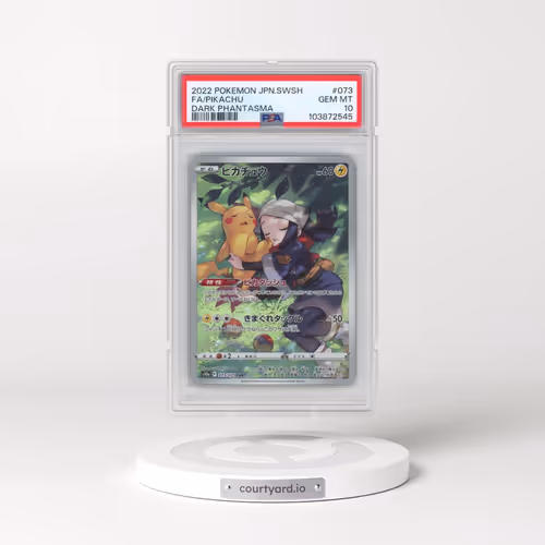 2022 Pokémon Sword & Shield Dark Phantasma #073 Pikachu - Full Art (PSA 10 GEM MINT)