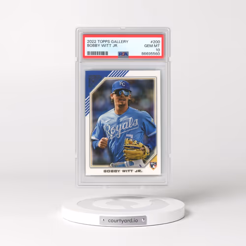 2022 Topps Gallery #200 Bobby Witt Jr. (PSA 10 GEM MINT)