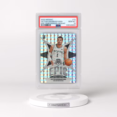 2023 Panini Mosaic Epic Performers #12 Victor Wembanyama - Mosaic (PSA 10 GEM MINT)