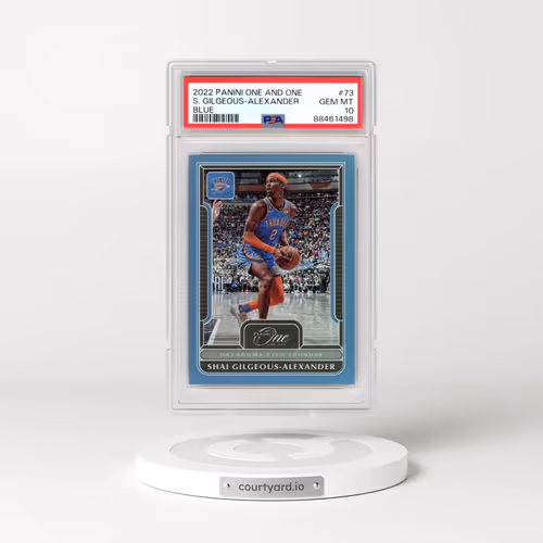 2022 Panini One and One #73 Shai Gilgeous-Alexander - Blue (PSA 10 GEM MINT)