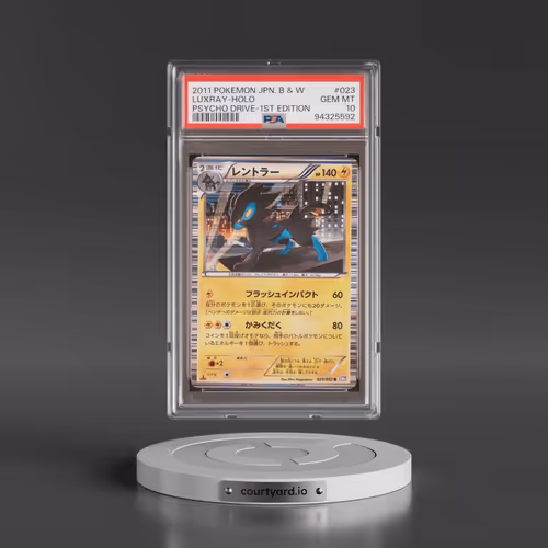 2011 Pokémon Black & White Psycho Drive #023 Luxray - 1st Edition Holo (PSA 10 GEM MINT)