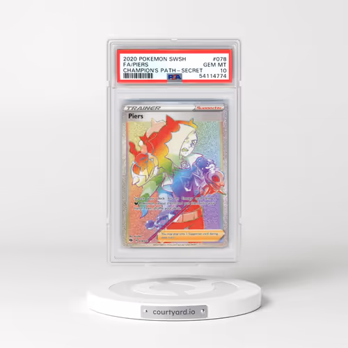 2020 Pokémon Sword & Shield Champion's Path #078 Piers - Full Art Secret (PSA 10 GEM MINT)