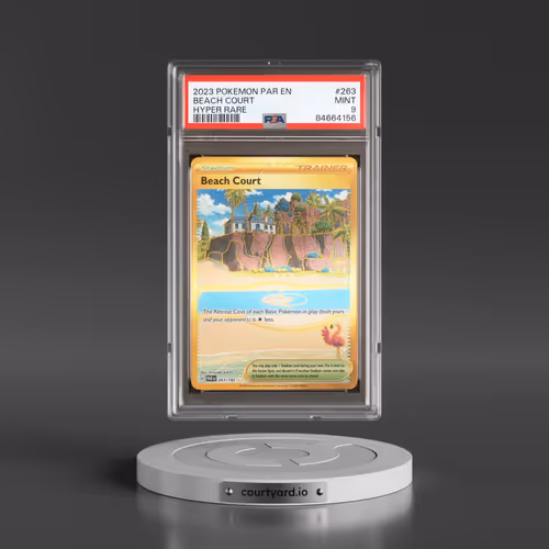 2023 Pokémon Par EN-Paradox Rift #263 Beach Court - Hyper Rare (PSA 9 MINT)