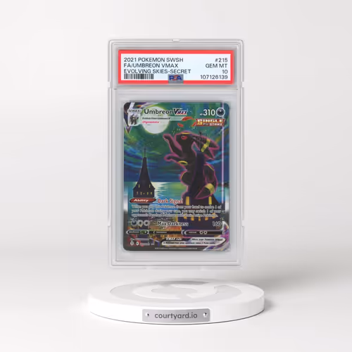 2021 Pokémon Sword & Shield Evolving Skies #215 Umbreon Vmax - Full Art Secret (PSA 10 GEM MINT)