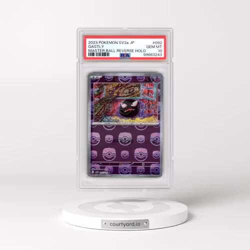 2023 Pokémon Sv2a-Pokemon 151 #092 Gastly - Reverse Holo Master Ball (PSA 10 GEM MINT)