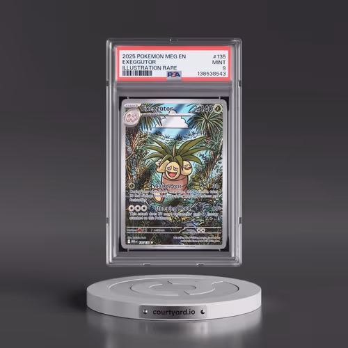 2025 Pokémon Meg EN-Mega Evolution #135 Exeggutor - Illustration Rare (PSA 9 MINT)