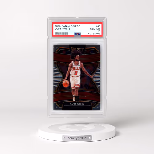 2019 Panini Select #48 Coby White (PSA 10 GEM MINT)