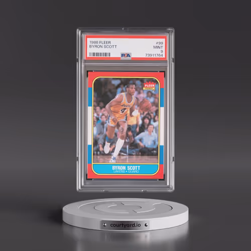 1986 Fleer #99 Byron Scott (PSA 9 MINT)