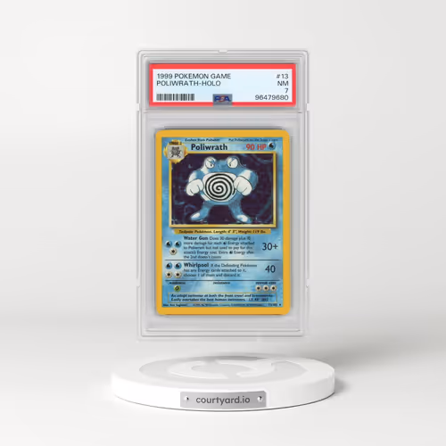 1999 Pokémon Game #13 Poliwrath - Holo (PSA 7 NM)