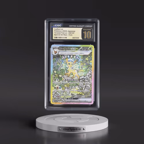 2024 High Class Pack: Terastal Fest ex - sv8a #200/187 Leafeon ex - Special Art Rare Holo (CGC 10 PR