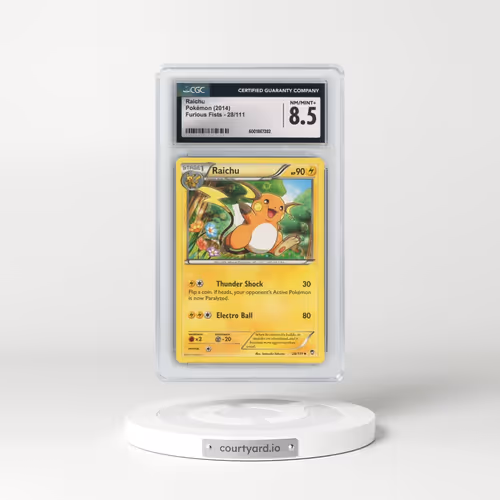 2014 Furious Fists #28/111 Raichu (CGC 8.5 NM-MT+)