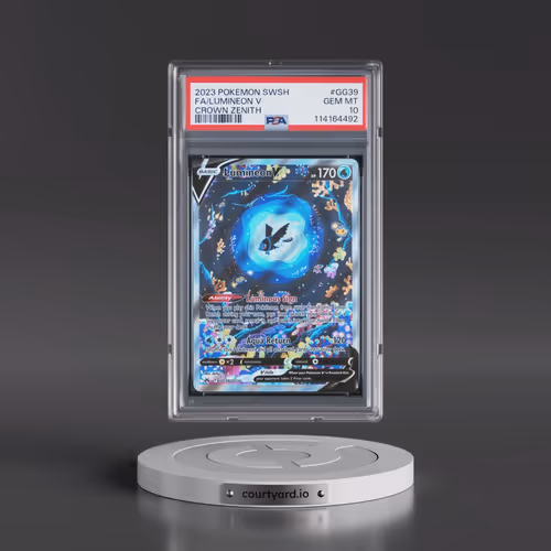 2023 Pokémon Sword and Shield Crown Zenith #GG39 Lumineon V - Holo Full Art (PSA 10 GEM MINT)