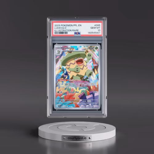 2025 Pokémon Pfl EN-Phantasmal Flames #095 Ludicolo - Illustration Rare (PSA 10 GEM MINT)