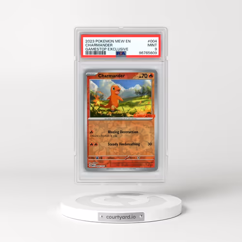 2023 Pokémon Mew EN-151 #004 Charmander - Gamestop Exclusive (PSA 9 MINT)