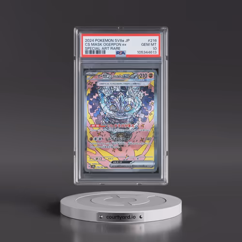 2024 Pokémon Sv8a-Terastal Fest EX #216 Cornerstone Mask Ogerpon EX - Holo Special Art Rare (PSA 10